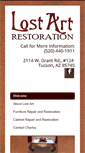 Mobile Screenshot of lostartrestoration.com