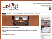 Tablet Screenshot of lostartrestoration.com